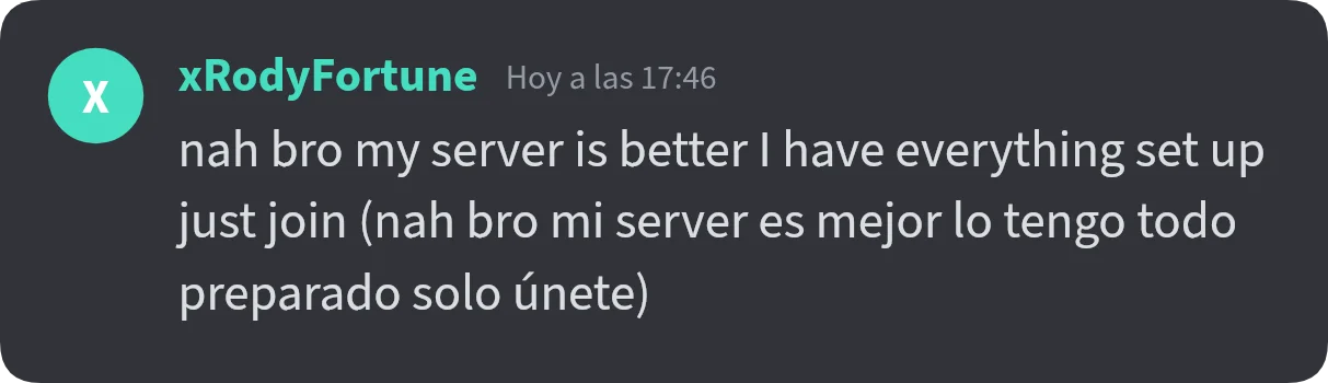Discord chat — scammer 2
